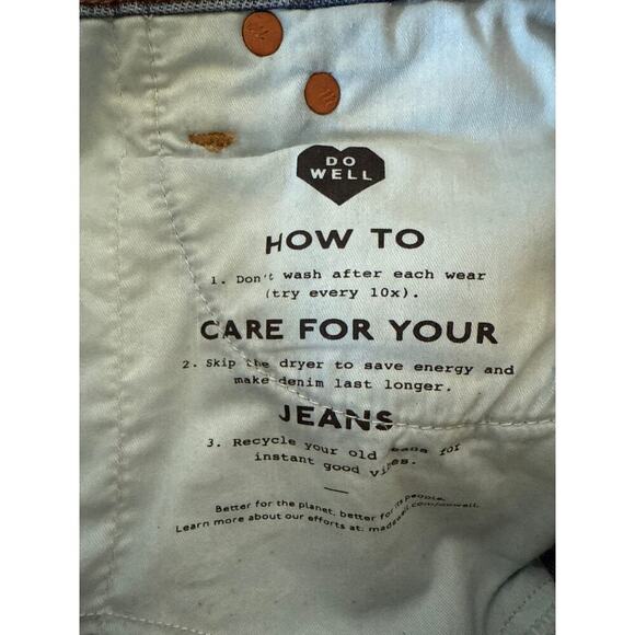 Madewell The Perfect Vintage Crop Jean Medium Wash Women's Sz 27” Raw Hem - Picture 11 of 12